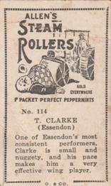 1933 Allen's League Footballers #114 Thomas Clarke Back
